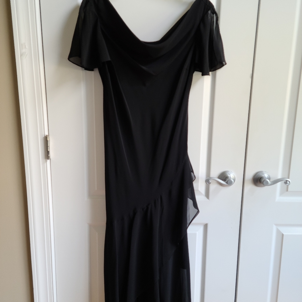 Eva Blue Black Fashionable Gown